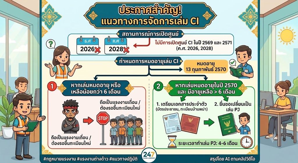 CI ໝົດອາຍຸ ລູກຈ້າງກຸ່ມ 13 ກ.ພ. 70 ນາຍຈ້າງຕ້ອງເຮັດແນວໃດ?