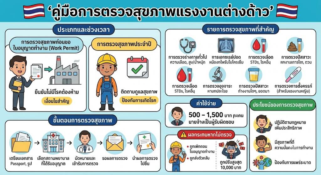 ກວດສຸຂະພາບແຮງງານຕ່າງດ້າວ ຂັ້ນຕອນທີ່ນາຍຈ້າງຕ້ອງຮູ້