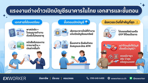 Migrant Workers Opening a Bank Account in Thailand