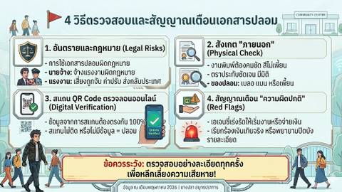 4 จุดคัดกรองเอกสารปลอมแรงงานต่างด้าว ก่อนโดนจับปรับ
