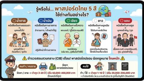 Thai Passports in 5 Colours: Differences and Eligibility